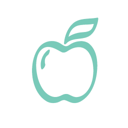 An icon of an apple